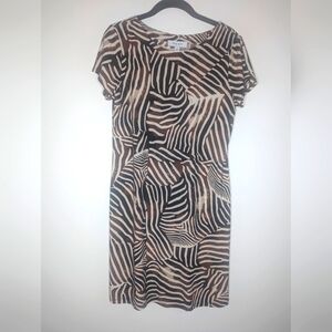 Nine West Brown Tan Dress Small